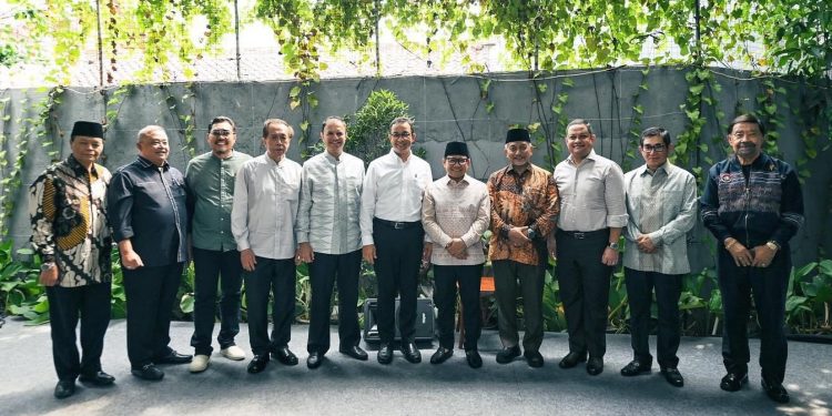 Anies Baswedan dan Gus Muhaimin saat pembubaran Ti,mnas AMIN, di Jakarta - FOTO | Istimewa