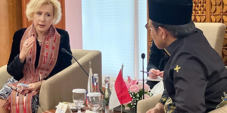 Muhaimin Iskandar atau Cak Imin bertemu Dubes Rusia untuk RI Lyudmila Georgievna Vorobieva - FOTO | Dok. DPP PKB