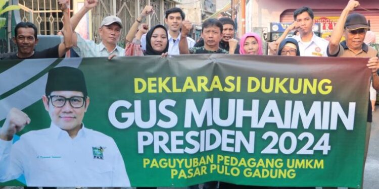 Paguyuban UMKM Pulo  Gadung deklarasi dukung Gus Imin Presiden 2024, Senin (31/7/2023) - FOTO | Dok. Istimewa