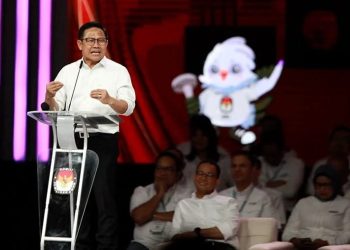 Gus Muhaimin dalam debat cawapres keempat di Jakarta Convention Center (JCC) Jakarta, Ahad (21/1/2024). FOTO | Dok. PKBTalk24