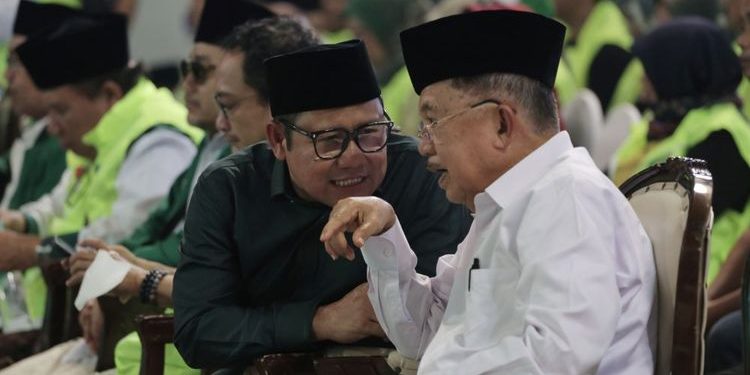 Wakil Presiden RI ke-10 dan 12 Jusuf Kalla (JK) turun gunung temani Cak Imin kampanye di Jatim. FOTO | Dok. Kompas.com