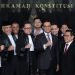 Pasangan calon nomor urut 1 Anies Baswedan-Muhaimin Iskandar (Cak Imin) hadir langsung ke Mahkamah Konstitusi (MK) dalam sidang perdana gugatan sengketa Pilpres 2024, Rabu (27/3/2024). FOTO | Dok. Media Center DPW PKB Jakarta