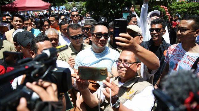 Ridwan Kamil saat mengunjungi Anjungan Sarinah, Jakarta Pusat, Minggu (20/10/2024). FOTO |  Dok. Tim Sosmed RIDO