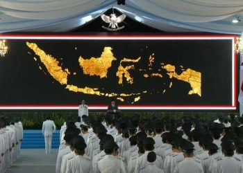 Pelantikan digelar di halaman tengah antara Istana Kepresidenan, Jakarta Pusat, Kamis (20/1/2025). - FOTO | Dok. detik.com