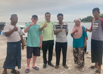 Ketua DPC PKB Kepulauan Seribu, Dedy saat berkunjung ke Pulau Pramuka, Jumat (7/2/2025). FOTO | Dok. PKBJakarta